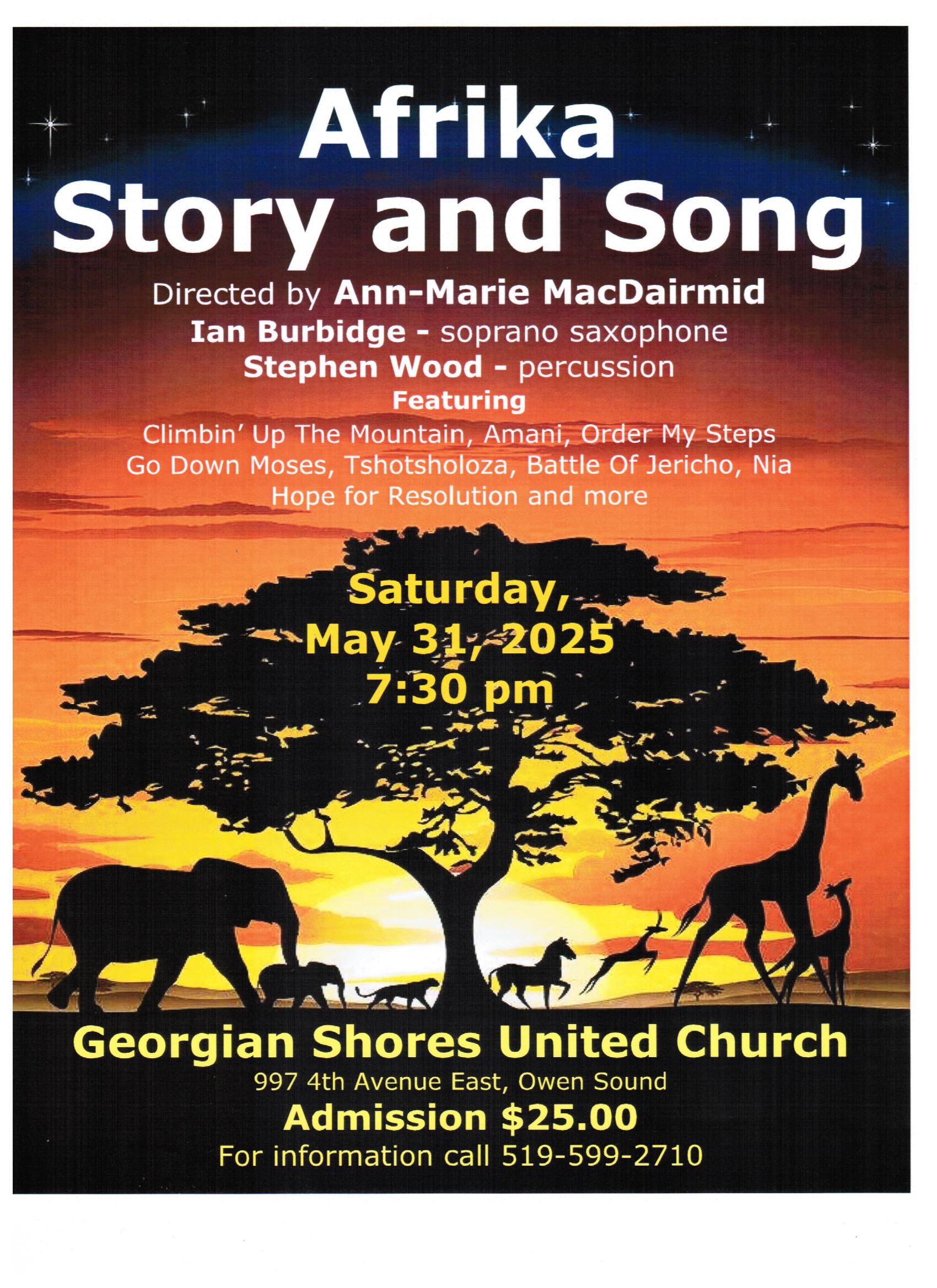 Event image AFRICA - Story and Song presented by SHORELINE CHORUS